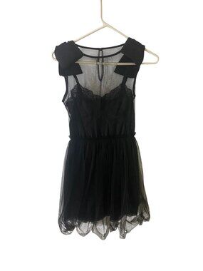 Rodarte For Target Women's Black Mesh Dress - XS